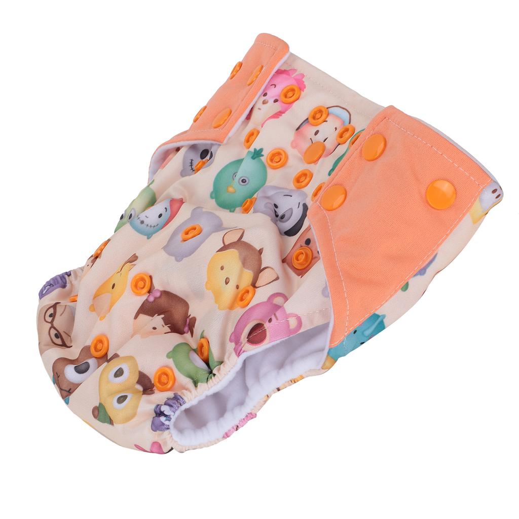 One Size Adjustable Baby Nappy Infant Washable Cloth Diapers Reusable Printed Underwear