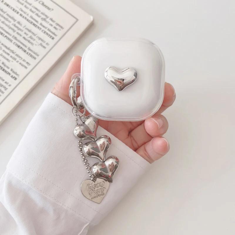 For Anker Soundcore R50i /P20i / R50i NC K20i C30i P30i P40i Cute Love/angel Pendant Transparent Silicone Earphone Cover
