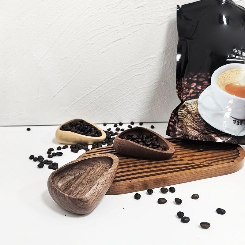 Wooden Coffee Dosing Set with Spray Bottle – Tray, Scoop & Dosing Cup for Precise Espresso Bean Measuring & Static-Free Grinding