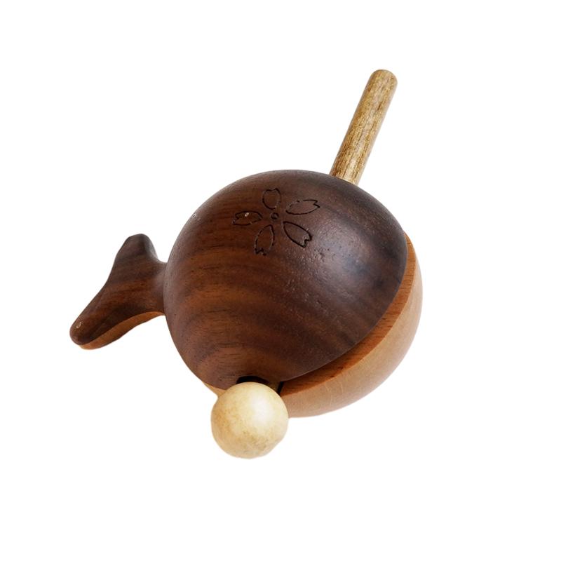 

Wooden Fish Black Walnut Wood Drum Percussion Temple Zen Decoration Ornaments Monk Pray Knock On Musical Instruments Crafts
