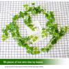Rattan Pothos Artificial Leaf Vine for Indoor AC and Water Pipe Decoration