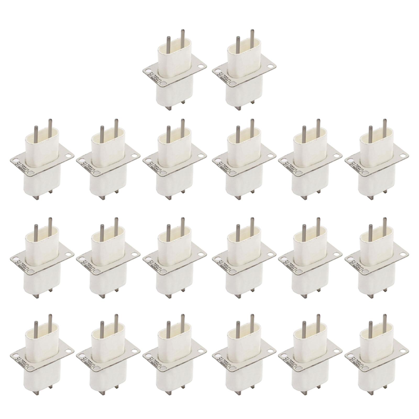 

Set of 20 Microwave Oven Plug Sockets Spare Part Magnetron Sockets Microwave Repair Component Magnetron Plug Set