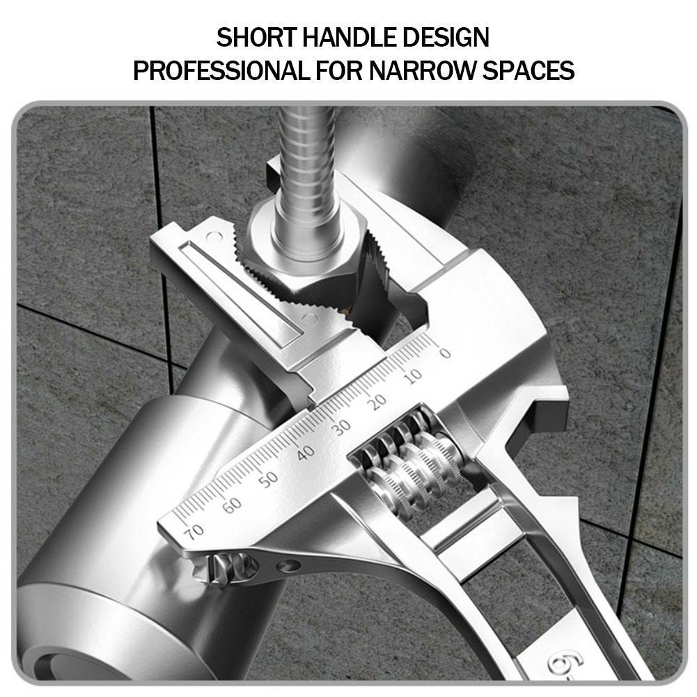 6-68mm Universal Repair Set Bathroom Hand Tools Large Opening Pipe Wrench Nut Key Universal Wrench Home Repair Tool Wrench