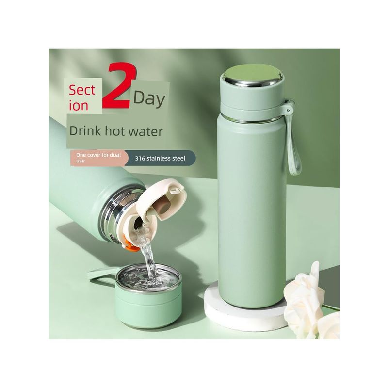 Tea water separation thermos cup 316 food grade large capacity thermos cup portable stainless steel large diameter thermal insulation Cup