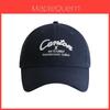 Duckbill Cap With Letter Embroidery For Sun Protection And Casual Style Summer