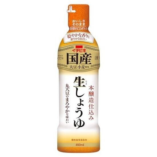 Ichibiki Domestic Raw Soy Sauce 450ml