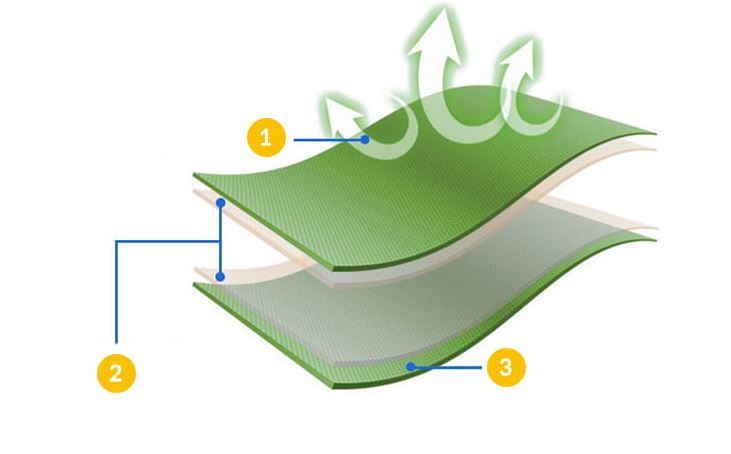 Foldable double inflatable mattress, tourist sleeping mat with pillow