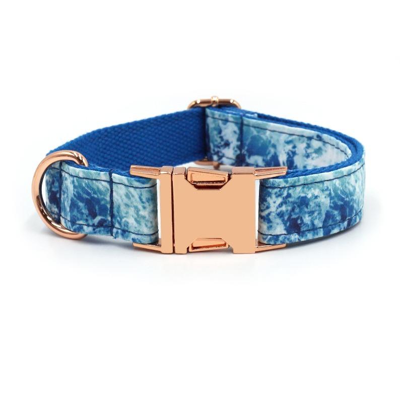 Cute Printed Pet Dog Collar Laser Engraved Dog Collar