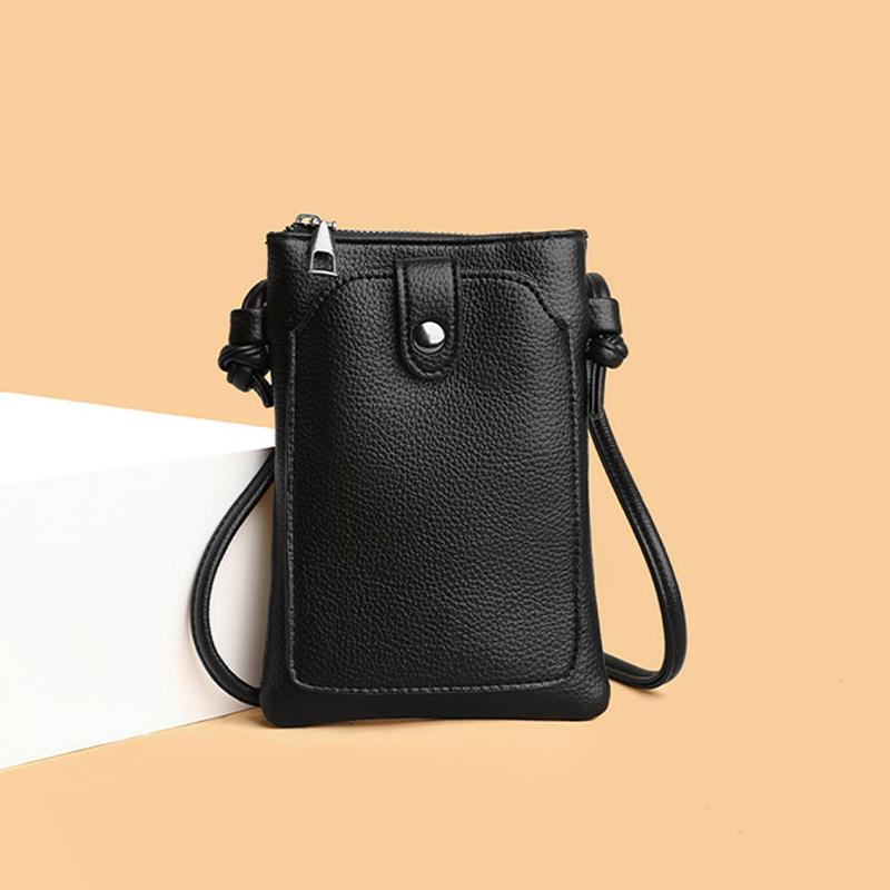 Solid Color Simple Phone Bag Fashionable Mini Versatile Diagonal Cross Bag