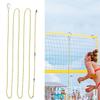 2Pcs Height Chains with Hooks Accurate Appropriate Length Measuring Non-corrosive Volleyball Net Height Chains Training Equipment