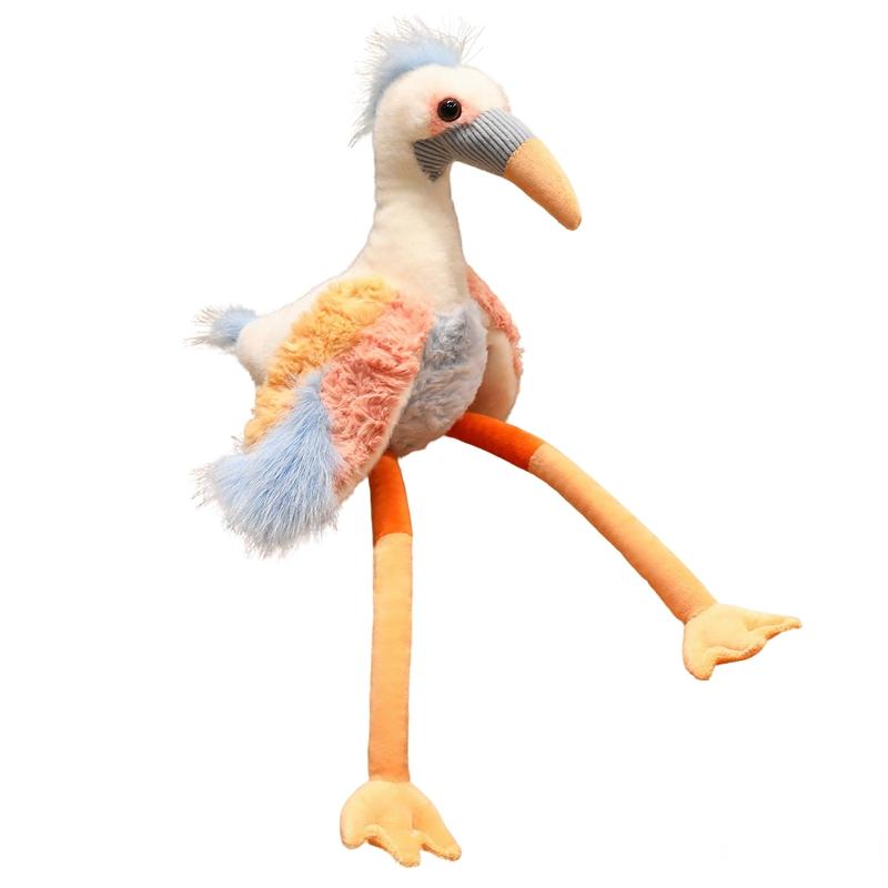 

Журавль-красавец с длинными ногами Мягкая Плюшевая Игрушка Набитая Фантастическая Большая Птица Животное Мультяшная Плюшевая Высококачественная Игрушка Декор Идея для Подарка 50cm