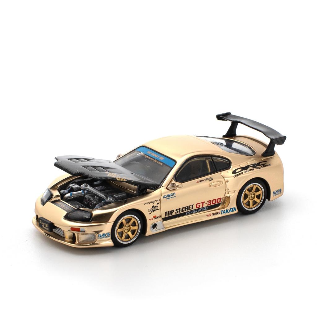 Genesis Company POP RACE Scale Top Secret GT300 Supra Chrome Gold PR640277 1/64 - (Finished Model)