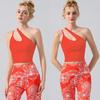 Foreign Trade New Summer Cross-Border Sexy Sloping Shoulder Yoga Vest Sports Running Fitness Yoga Clothes Set With Chest Pad