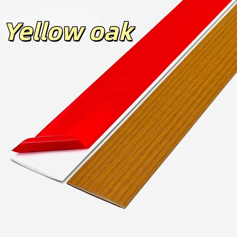 1PC 1/3meters PVC Wood Floor Transition Strip Edge Closing Strip Self-adhesive Seam Strip Flat Buckle Dge Pressing