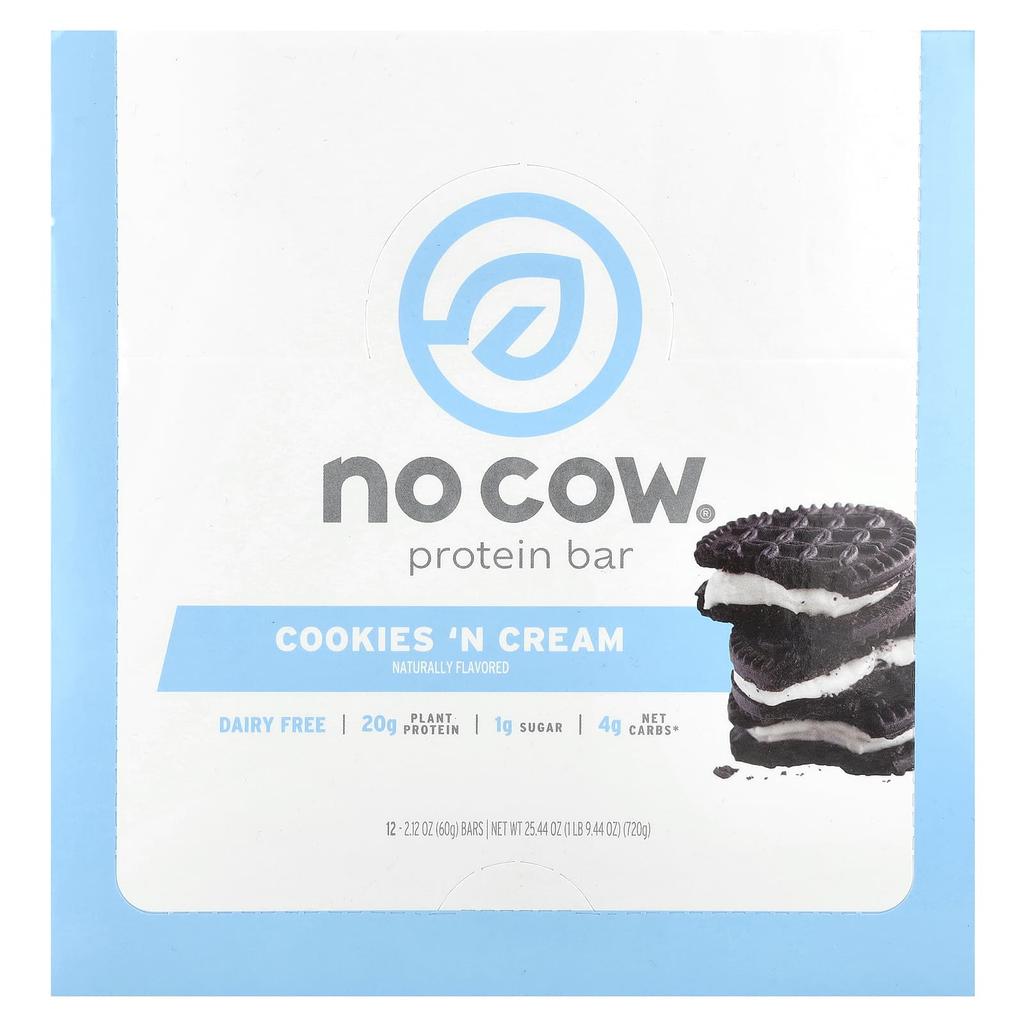Protein Bar, Cookies & Cream, 12 Bars, 60G (2.12Oz)