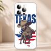 Retro Western Cowboy Pattern Phone Case for iPhone 17 16 16E 15 14 Pro Plus Air 13 12 11 Max Mini Transparent Bumper