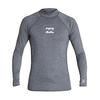 Billabong Kids' ALL DAY WAVE PF LS RASH Guard, Gray, BA015-857, Size 110cm