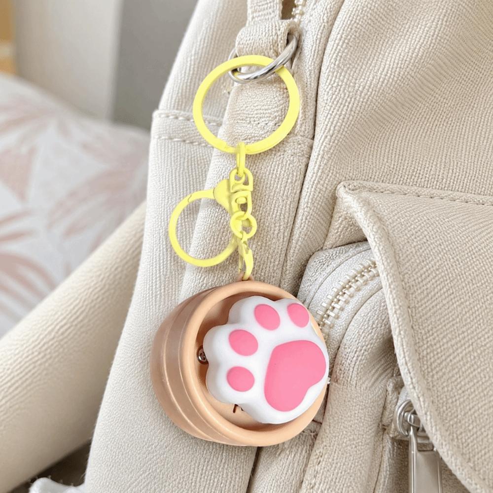 Light-up Press Keyboard Keychain Mini Sensory Clicker Toys Cute Button Clicker Keyring Kids Toy