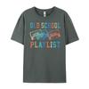 Old School Playlist Rock Cassette Tape Music Old School Band Unisex T Shirts High Quality Mens Clothes Casual