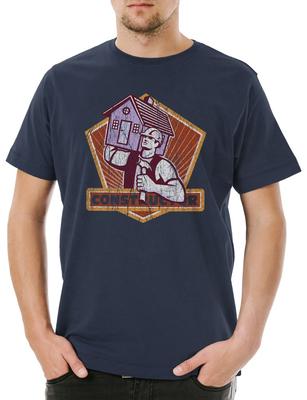 Konstrukteur V Herren T-Shirt Handwerker Maurer Bauarbeiter Bau Zimmermann