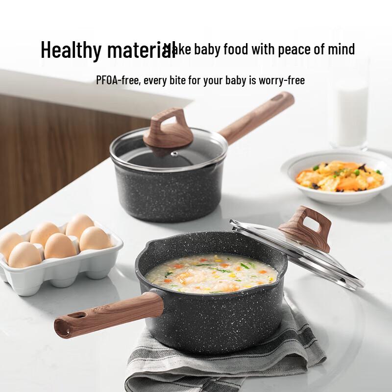 Supor 16cm Non-Stick Baby Milk Pot with Spoon