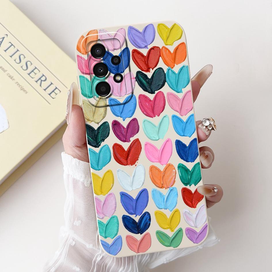 For Samsung Galaxy A52 Case SM-A525F Cover Cute Panda Rabbit Soft Liquid Silicone Phone Case For Samsung A52s A72 5G A725F Funda
