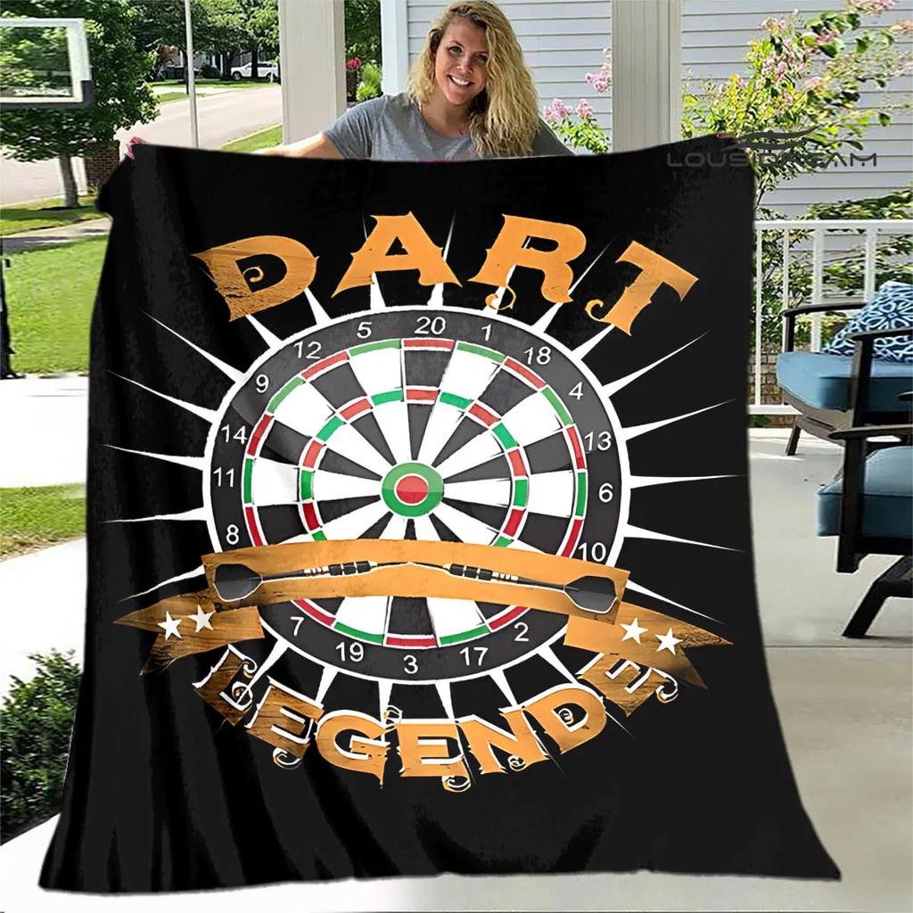 Sports dart target printing blanket warming Warm Pretty Flannel Soft Comfortable Home Travel Blanket