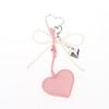 Bow Heart PU Keychains Elegant Ladies Key Chain With Rope Keyholder Fashion Accessory For Purse Bag Car Home Gift
