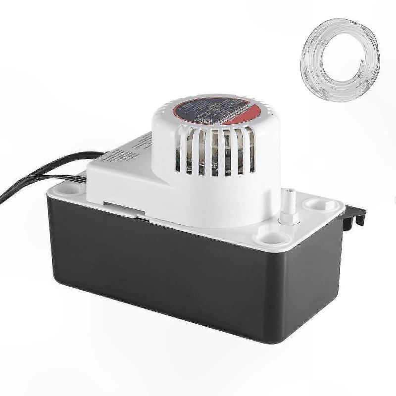 Automatic Condensate Pump, 1/50 HP, 65 GPH, 15ft Lift, 0.5 Gal Tank, Float Switch for AC Condensation Removal