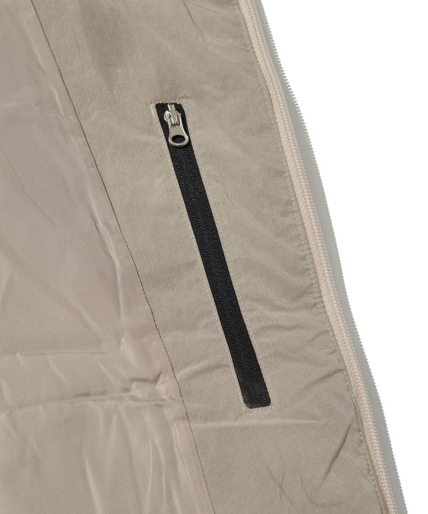 Welter Experiment Chest Holepocket Fleece Vest_Cream_Wol049