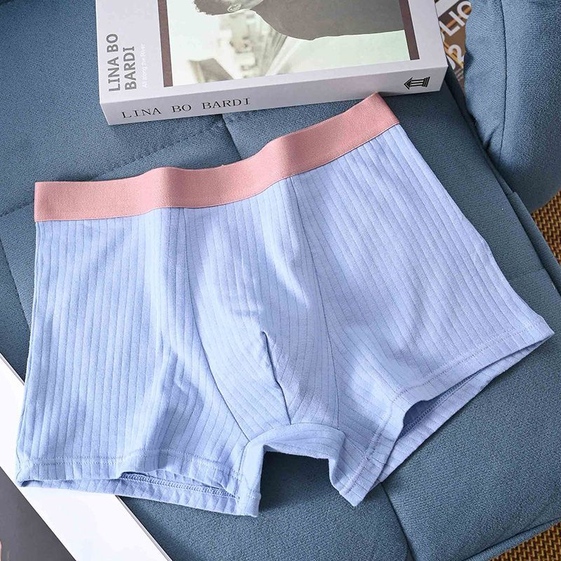 

Мужское нижнее белье Свободные боксеры и трусы большого размера Нижнее белье Высокая эластичная талия Удобные мужские трусы XL синий