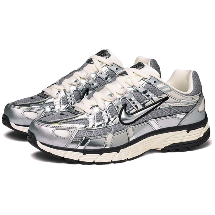 Nike Baskets P-6000 Argent Métallique Homme Voile Noir CN0149-001