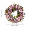 Artificial Rose Wreath Seasonal Decor Ready to Floral Hanging Door for Wall,