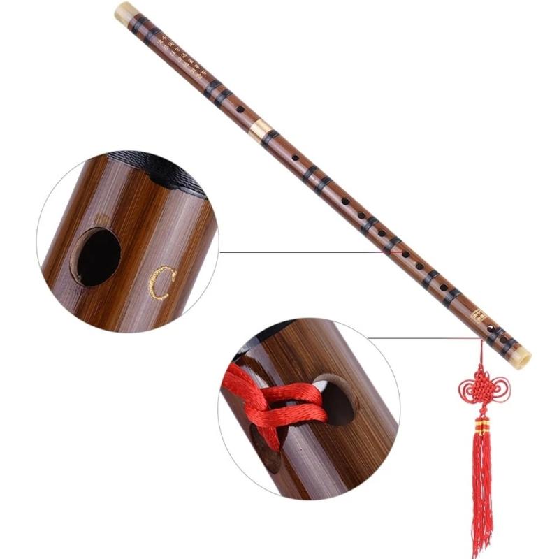 Bambusflöte Musikinstrumente Tragbare Holzflöte Chinesische Flöte Musikinstrument Geschenk Flöte für Kinder Erwachsene