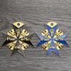 Prussian Blue & Black Marx Medal of Bravery & Merit Souvenir Badge