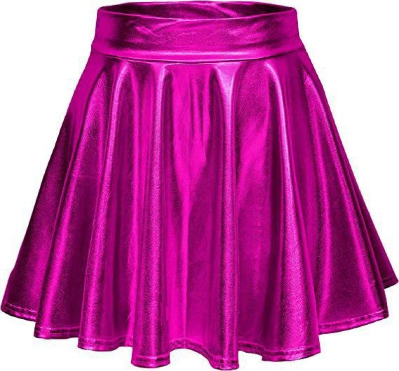 Damenmode Sommer Frühling Einfarbig Druck Casual Rock XL rose rot