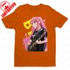 BOCCHI THE ROCK Theme Series Short Sleeve Men Women Universal Fashion Casual Crewneck Tshirt Summer Daily Life Cotton Tee Tops