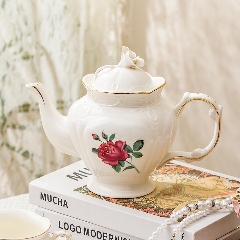 Ceramic Black Tea Mug Saucer Retro Afternoon Tea Coffee Cup Teapot Saucer Sets Couple Cup Set Home Creative Drinkware Mug Gift