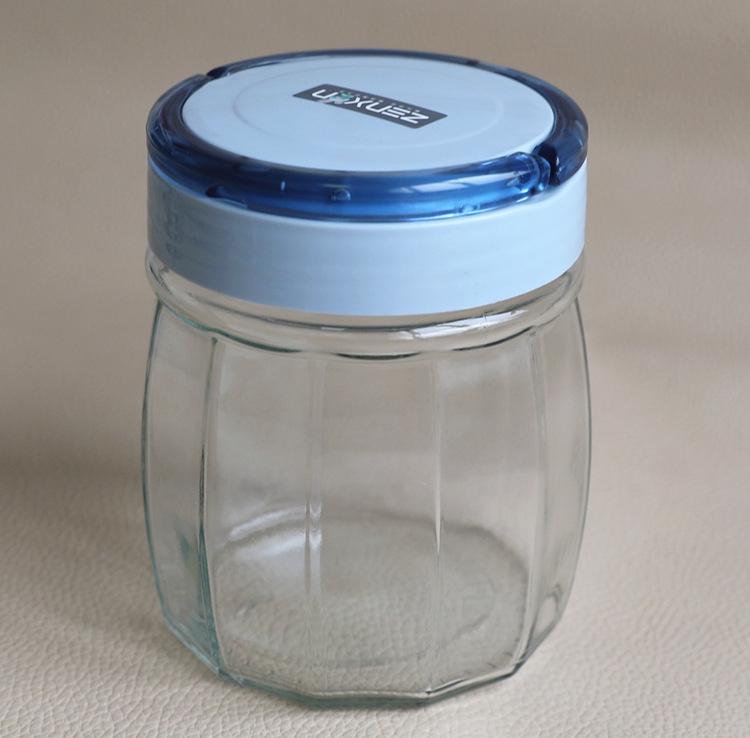 Glas-Einmachglas für Lebensmittel, Trockenfrüchte, Tee, Getreide und Weinbereitung – Kleines Küchenaufbewahrungsglas