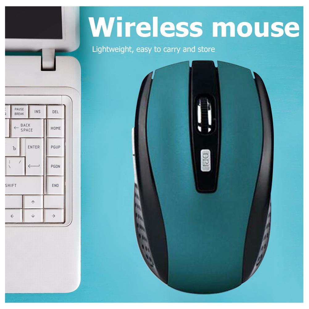 Portable 2.4G Wireless Optical Mouse 6 Buttons USB Receiver 2000DPI Laptop Mice