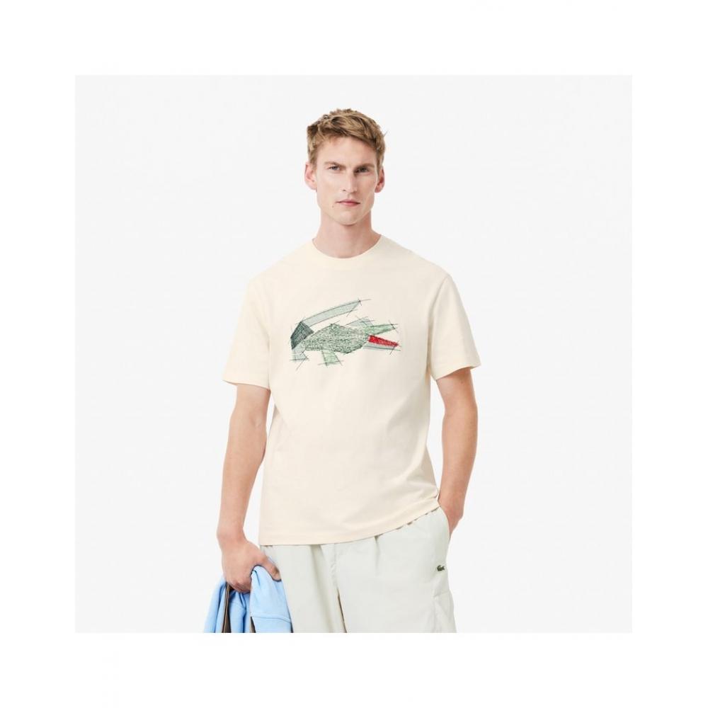

LacosTe Mens Holiday Croc ShorT Sleeve T shirT Th3603 54n Xfj 004
