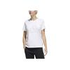 Adidas Mountain Logo Sports Short Sleeve Tee Women Tops White GP0673