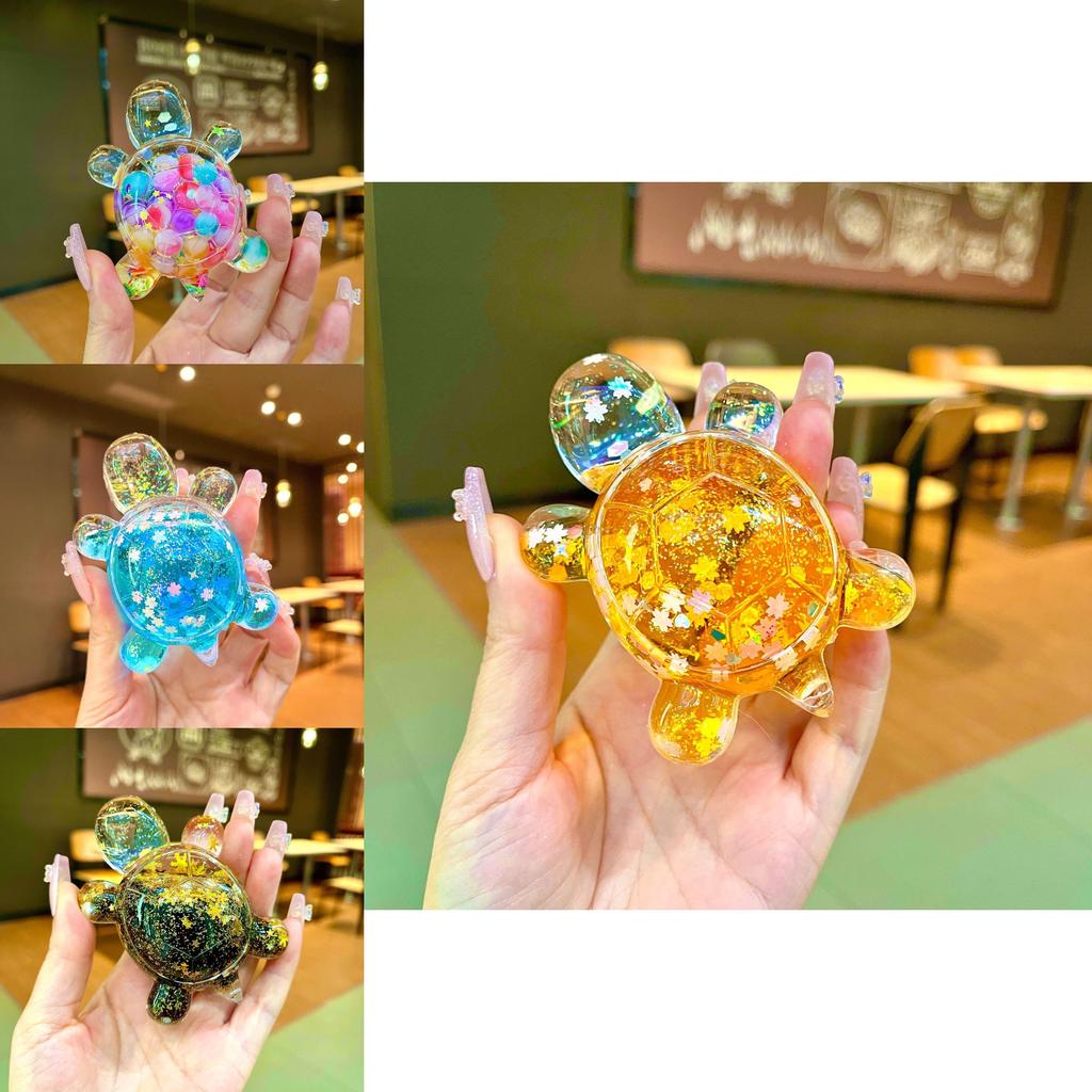 Colorful Large Glow In The Dark Glittering Turtle Figurine Perfect For Unique Gift Occasions