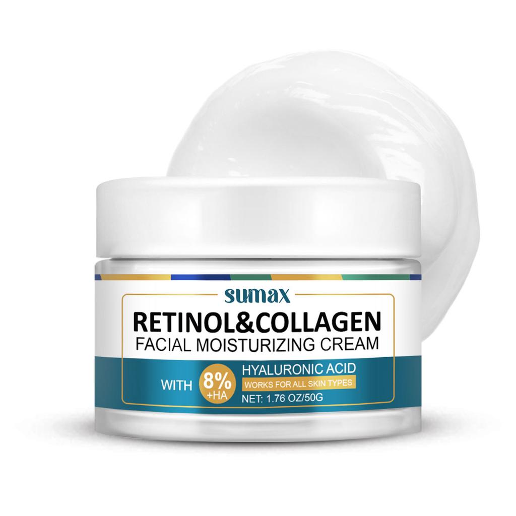 Facial Moisturizing Collagen Retinol Scrub Bottle Retinol Facial Moisturizer 50g Moisturize and Brighten Skin Tone Revitalize and Nourish Hydrate