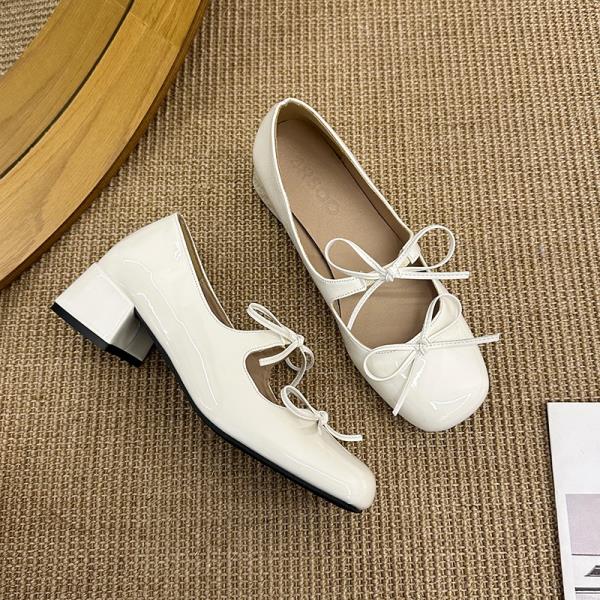 Fashion Shallow Mouth Retro Woman Shoes Oxfords Elegant Female Footwear Bow-Knot Leather New Summer Dress Butterfly Butterfly-knot Mary