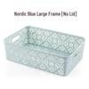 Hollow Desktop Underwear Storage Box with Lid - Plastic Drawer Organizer for Bras & Underwear