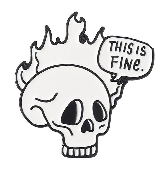 

Themed Skull Fashionable Lapel Pin Beautifully Crafted For A Chic And Look Bold XZ5978