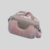 Golden Hamster Portable Plush Carrier Backpack - Warm Crossbody Bag for Small Pets
