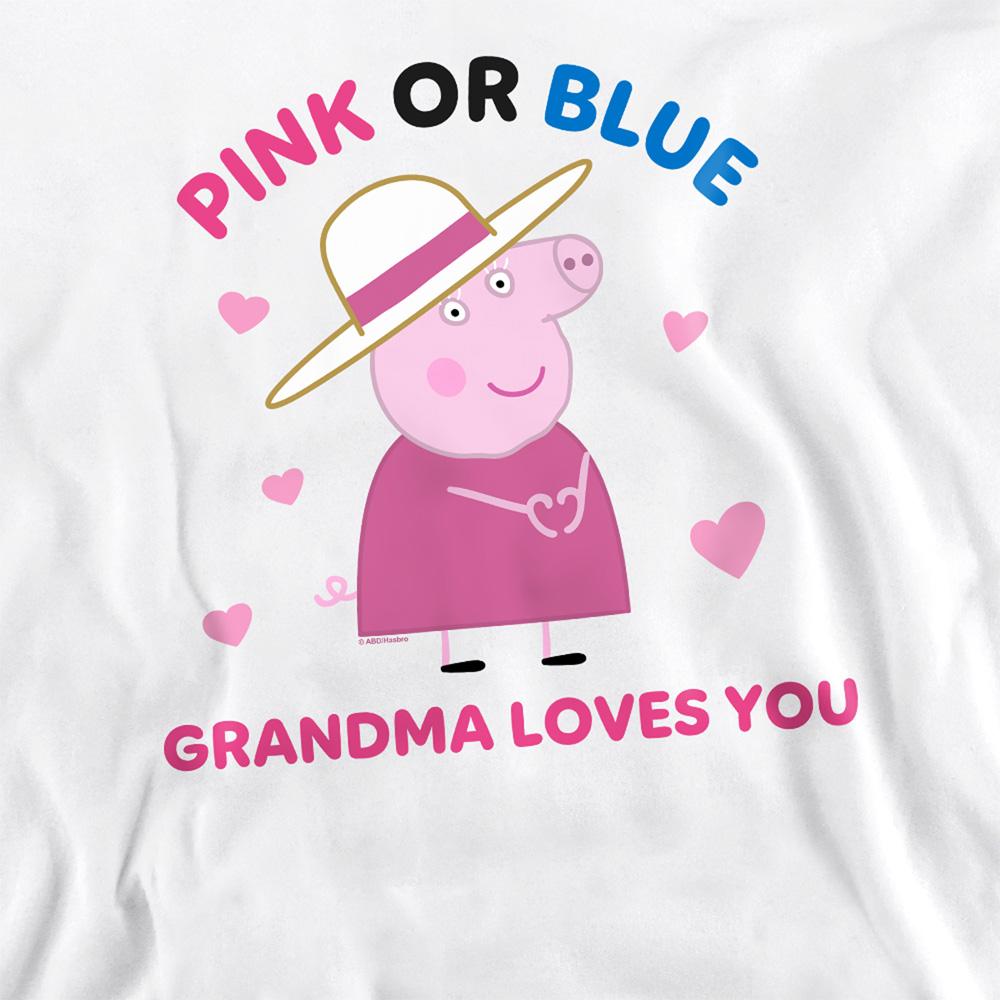 Peppa Pig Womens/Ladies Pink Or Blue Grandma Pig Loves You Sweatshirt