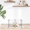 Vidaxl Pet Cage, 8 Panels, Black, 35X35 Cm, Steel